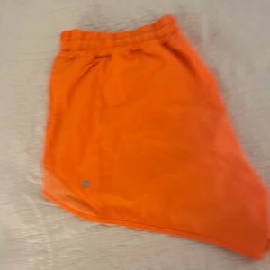 NEON ORANGE LULULEMON HOTTY HOT
